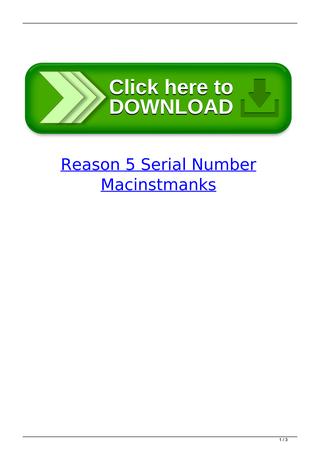 Reason 5 serial number generator