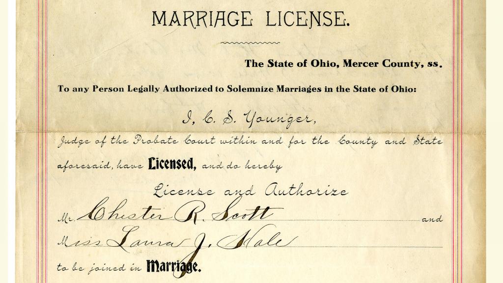 Urbana ohio marriage license
